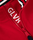 Червено поларено суитшърт с зип за момиче Gulliver