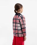 Плетен кардиган на каре мултиколор за момиче Gulliver