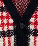 Плетен кардиган на каре мултиколор за момиче Gulliver