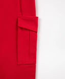 Червени прави панталони с карго джобове за момиче Gulliver