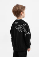 Блуза (суитшърт) - модел свободна кройка с паднало рамо от Gulliver