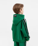 Овърсайз трикотажно худи зелено за момче Gulliver