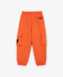 Джогъри от футер с карго джобове оранжеви за момче Gulliver