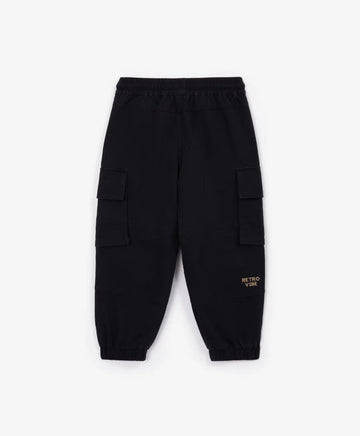 Джогъри от текстил с карго джобове сини за момче Gulliver