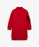 Плетена рокля с дълъг ръкав червена за момиче Gulliver