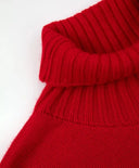 Плетена рокля с дълъг ръкав червена за момиче Gulliver
