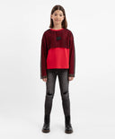 Slim дънки с износване сиви за момиче Gulliver