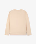 Трикотажен лонгслив с принт бежов за момиче Gulliver