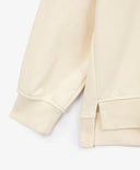 Оверсайз суитшърт с асиметричен принт кремав за момиче Gulliver