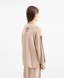 Плетен кардиган оверсайз топъл бежов за момиче Gulliver