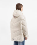 Полусезонно яке-кейп капитонирано кремаво за момиче Gulliver