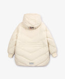 Полусезонно яке-кейп капитонирано кремаво за момиче Gulliver