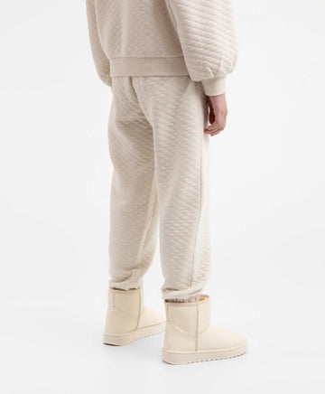 Трикотажни джогъри кремави за момиче Gulliver