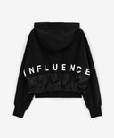 Черно худи със свободна кройка от Gulliver