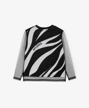 Блуза с дълъг ръкав от трико и мрежа, черна, за момиче Gulliver