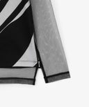 Блуза с дълъг ръкав от трико и мрежа, черна, за момиче Gulliver