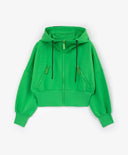 Зелено трикотажно худи за момиче Gulliver