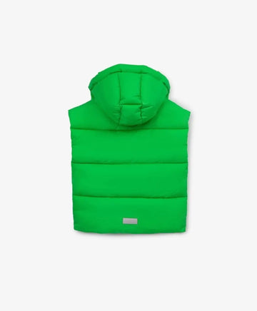 Елече, капитонирано, със синтетичен пух, зелено, за момиче Gulliver