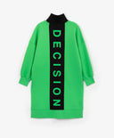 Плетена рокля с дълъг ръкав зелена за момиче Gulliver