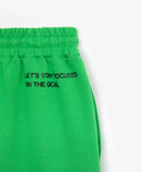 Широки трикотажни панталони зелени за момиче Gulliver