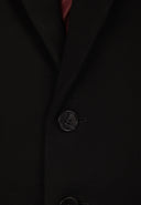 Черно сако с права свободна кройка и ръкави от еко кожа от Gulliver