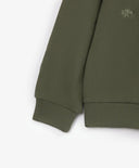 Оверсайз худи от футер с бродерии в цвят каки за момче Gulliver