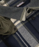 Фланелена риза оверсайз с дълъг ръкав и качулка от плат на каре за момче Gulliver