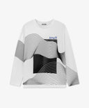 Трикотажен лонгслив с принт бял за момче Gulliver