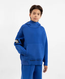 Синьо оверсайз худи от неопрен за момче Gulliver