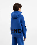 Синьо оверсайз худи от неопрен за момче Gulliver