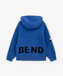 Синьо оверсайз худи от неопрен за момче Gulliver