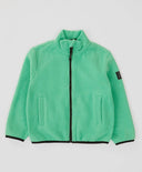 Флисов суитчър мека поларена с цип зелена детска Button Blue