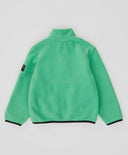 Флисов суитчър мека поларена с цип зелена детска Button Blue