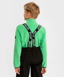 Ветровка мека поларена с цип зелена детска Button Blue