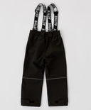 Панталони  Softshell със свалящи се тиранти черни детски Button Blue