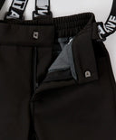 Панталони  Softshell със свалящи се тиранти черни детски Button Blue