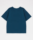 Тениска с къс ръкав и принт синя детска Button Blue