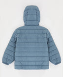 Яке с качулка междинен сезон капитонирано синьо детско Button Blue