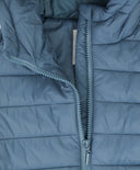 Яке с качулка междинен сезон капитонирано синьо детско Button Blue