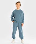 Джогъри базови с ластичен колан и принт сини детски Button Blue