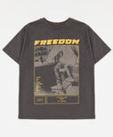 Тениска с къс ръкав и принт сива за момче Button Blue