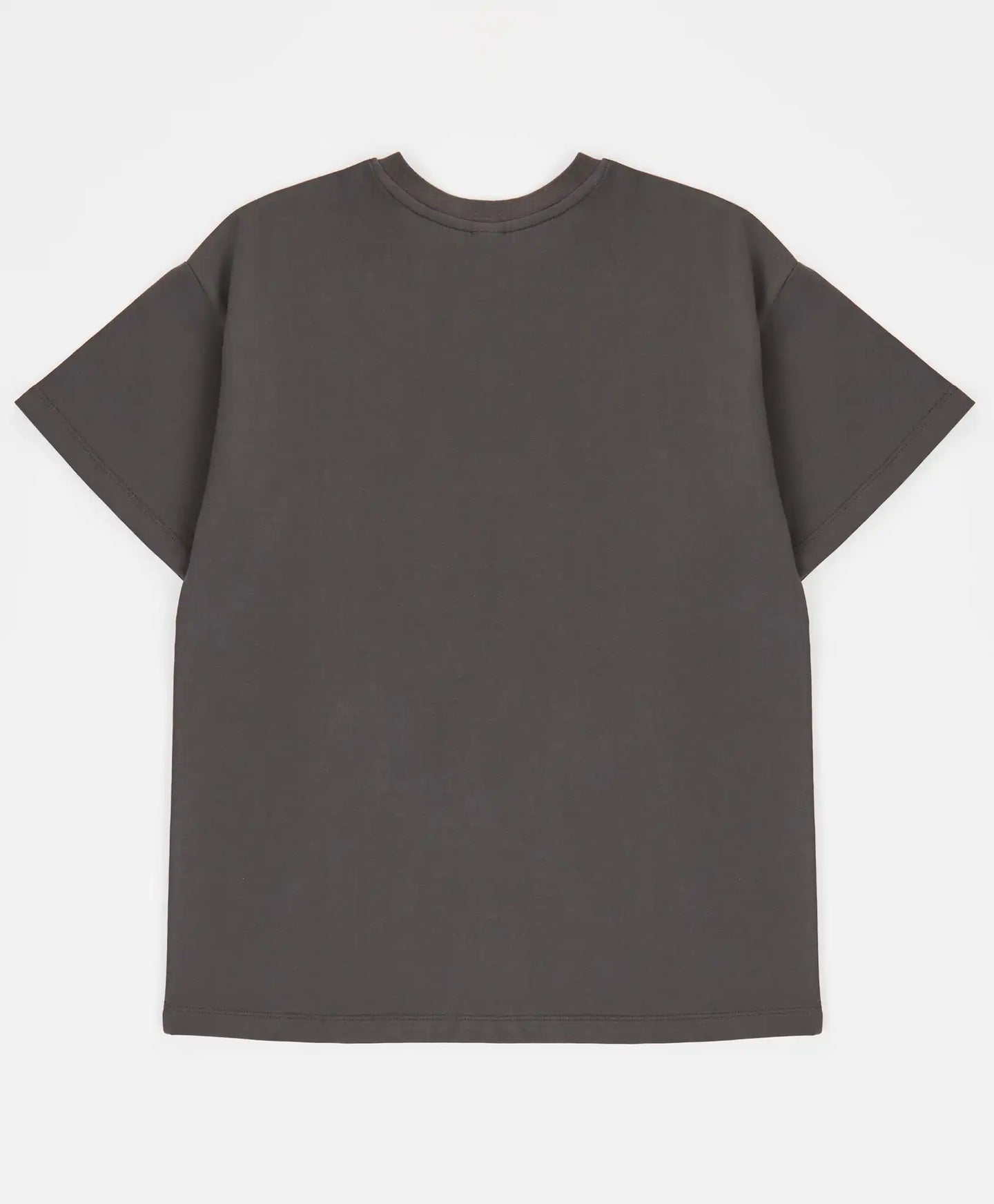 Тениска с къс ръкав и принт сива за момче Button Blue