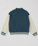 Бомбър подплатен с копчета светлосин детски Button Blue