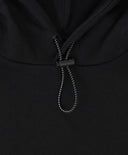 Худи с голям джоб и качулка черно за момче Button Blue