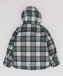 Яке междинен сезон на каре водоотблъскващо с качулка многоцветно за момче Button Blue