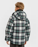 Яке междинен сезон на каре водоотблъскващо с качулка многоцветно за момче Button Blue