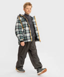 Яке междинен сезон на каре водоотблъскващо с качулка многоцветно за момче Button Blue