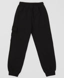 Панталони джогъри с три джоба и ластичен колан черни за момче Button Blue