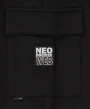 Панталони джогъри с три джоба и ластичен колан черни за момче Button Blue