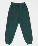 Джогъри подплатени с джобове с цип и принт зелени за момче Button Blue